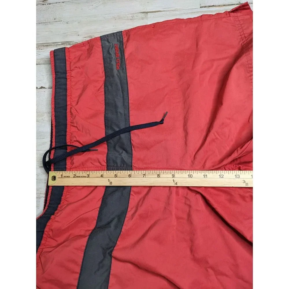 VTG Polo Sport Ralph Lauren L Large Swimwear Trunks Red Bathing Suit Mesh‎ Lined